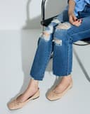 Giày Búp Bê Phối Nơ Trang Trí