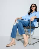 Giày Búp Bê Phối Nơ Trang Trí