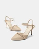 Giày Cao Gót Phối Nơ