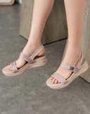 Giày Sandal Đế Thể Thao Phối Khóa Trang Trí