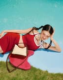 Túi Xách Nhỏ Top Handle Trang Trí Charm