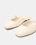 Giày Búp Bê Cao Gót Phối Khoá Trang Trí