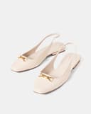 Giày Búp Bê Slingback Khoá Trang Trí Juno