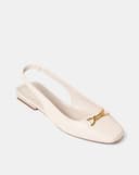 Giày Búp Bê Slingback Khoá Trang Trí Juno