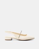 Giày Búp Bê Slingback Phối Dây Khóa Trang Trí