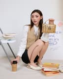 Giày Búp Bê Slingback Quai Thun