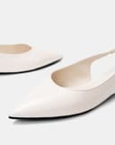 Giày Búp Bê Slingback Phối Dây Xích