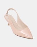 Giày Cao Gót Slingback Mũi Nhọn