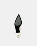 Giày Cao Gót Slingback Phối Khóa Trang Trí
