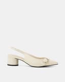 Giày Cao Gót Phối Khóa Trang Trí