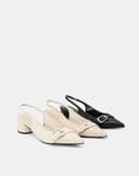 Giày Cao Gót Phối Khóa Trang Trí