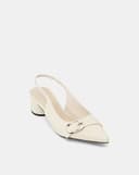 Giày Cao Gót Phối Khóa Trang Trí