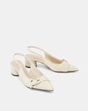 Giày Cao Gót Phối Khóa Trang Trí