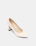 Giày Cao Gót Pump Gót Cao Cổ Chữ V