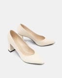 Giày Cao Gót Pump Gót Cao Cổ Chữ V