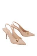 Giày Cao Gót Slingback Trang Trí Khóa
