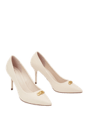 Giày Cao Gót Pump Phối Khóa Trang Trí
