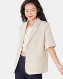 Áo blazer tay ngắn form rộng