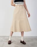 Váy midi diễu chỉ nổi