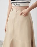 Váy midi diễu chỉ nổi