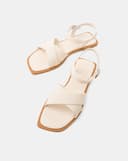 Giày Sandal Đế Bệt Phối Quai Vân Đan