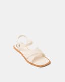 Giày Sandal Đế Bệt Phối Quai Vân Đan