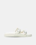 Giày Sandal Quai Ngang Phối Khóa Trang Trí