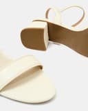 Giày Sandal Gót Vuông Quai Ngang Bản Lớn Quai Cổ Chân