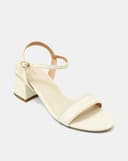 Giày Sandal Gót Vuông Quai Ngang Bản Lớn Quai Cổ Chân