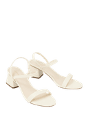 Giày Sandal Gót Thấp Quai Ngang