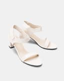 Giày Sandal Gót Trụ Quai Ngang Basic