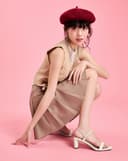 Giày Sandal Gót Cao Quai Ngang