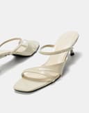 Giày Sandal Mules Phối Dây Trang Trí