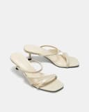 Giày Sandal Mules Phối Dây Trang Trí