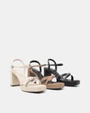 Giày Sandal Đế Đúp Phối Quai Đính Đá