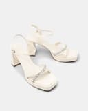 Giày Sandal Đế Đúp Phối Quai Đính Đá