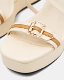 Giày Sandal Đế Xuồng Quai Sọc