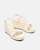 Giày Sandal Đế Xuồng Quai Sọc