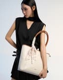 Túi Xách Lớn Tote Bag Thắt Khăn Trang Trí