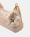 Túi Xách Nhỏ Hobo Phối Cột Tóc Scrunchie