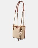 Túi Xách Nhỏ Tote Bag Phối Charm Hoa