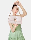 Túi Xách Nhỏ Đeo Vai Trang Trí Khóa Luxe