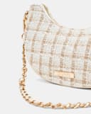Túi Xách Nhỏ  Đeo Vai Phối Tweed