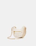 Túi Xách Nhỏ  Đeo Vai Phối Tweed