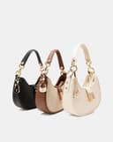 Túi Xách Nhỏ Hobo Phối Charm Trang Trí