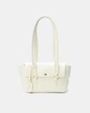 Túi Xách Nhỏ Đeo Vai Phối Nắp Trang Trí Charm Juno