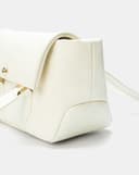 Túi Xách Nhỏ Đeo Vai Phối Nắp Trang Trí Charm Juno