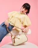 Túi Xách Nhỏ Croissant Trang Trí Charm