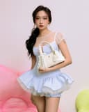 Túi Xách Nhỏ Bowling Phối Charm