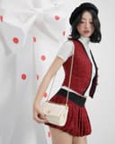 Túi Xách Nhỏ Nắp Gập Trang Trí Khoá